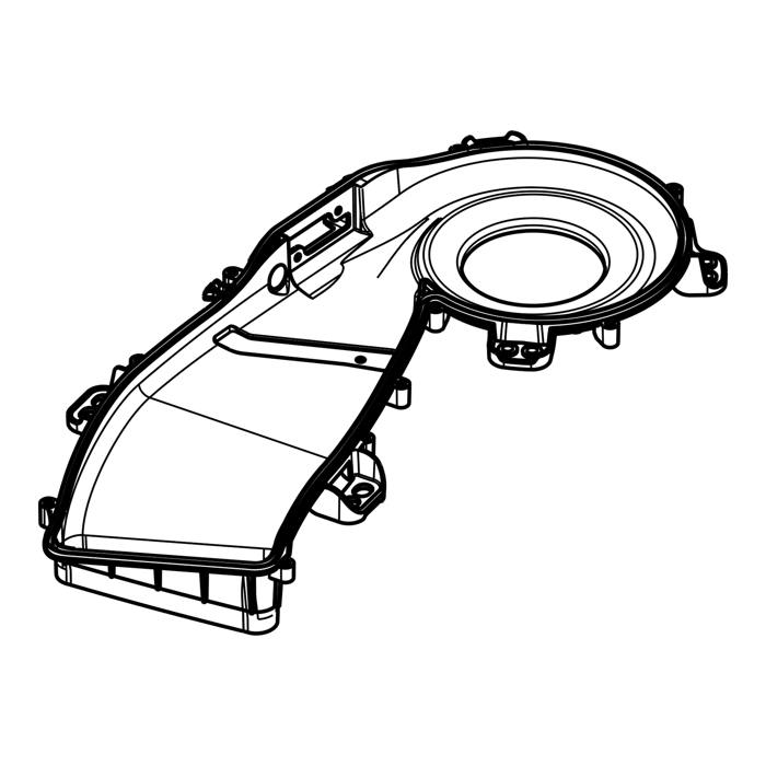 air duct, lower, G60