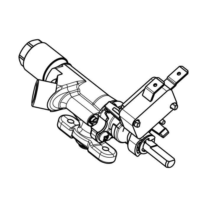 gas tap, grill, 1-way,