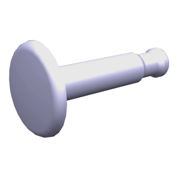 Bouton-poussoir blanc pour unité de commande de four