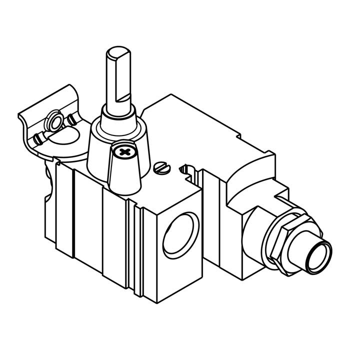 rubinetto gas,semirapido,bruciatore,d=0,32 20Mbar