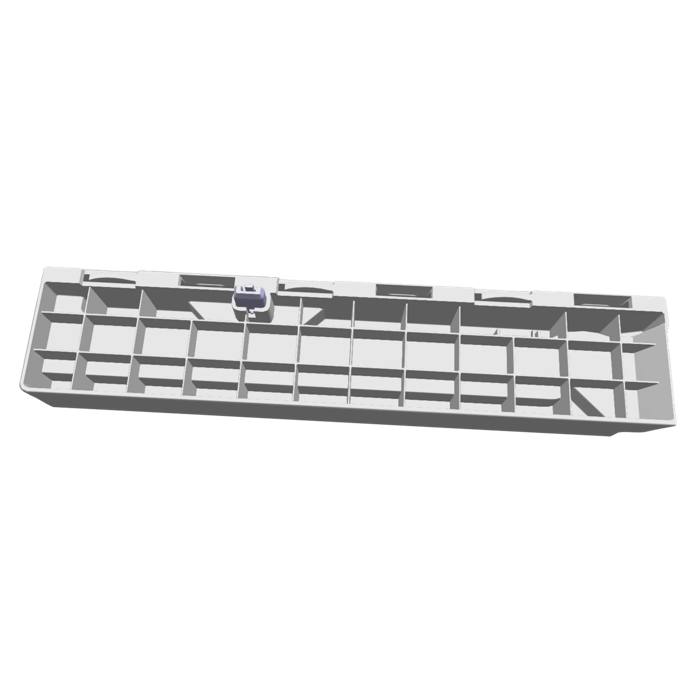 slide, support, glass shelf, right, 316.2mm