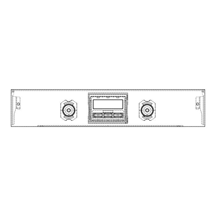 control panel,inox,60cm, Hexagon, 2K