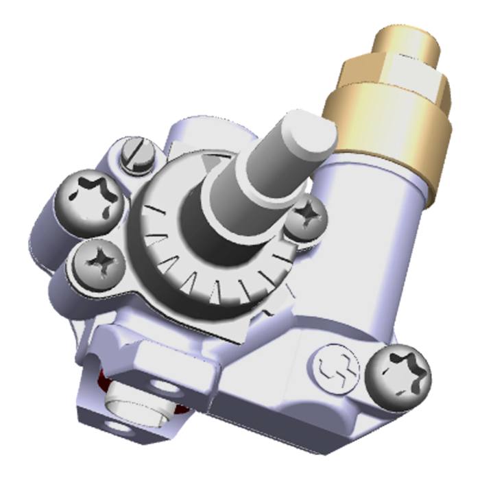 gas tap, semi-rapid, d=0.35 G20-25mbar