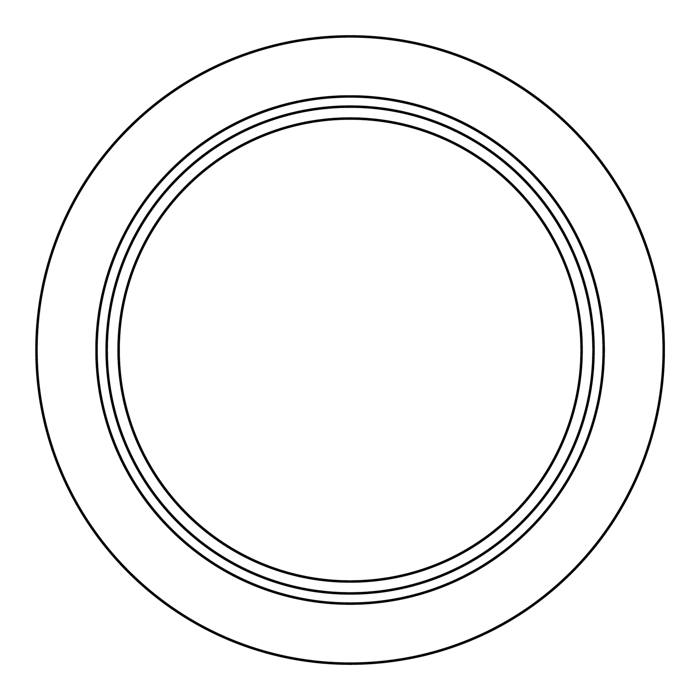Silver Hob Control Knob Seal