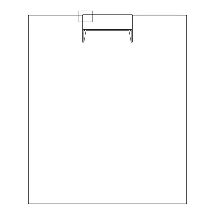 door outer panel, black, Electrolux, [590x705mm]
