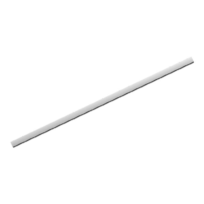 kantlijst, glazen plank, voorzijde, AL, 475mm