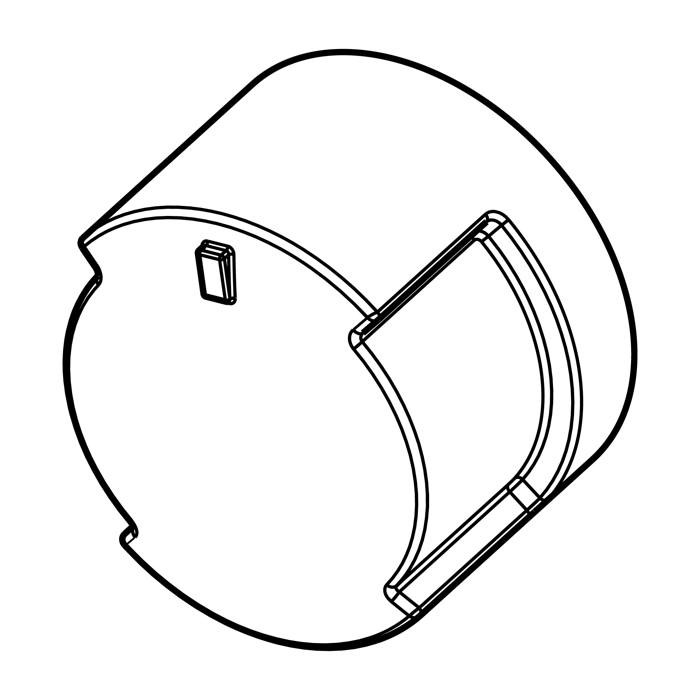 knob, minute minder, white