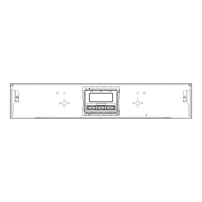 panel obslugi,nierdzewny,60cm, SET, 2K