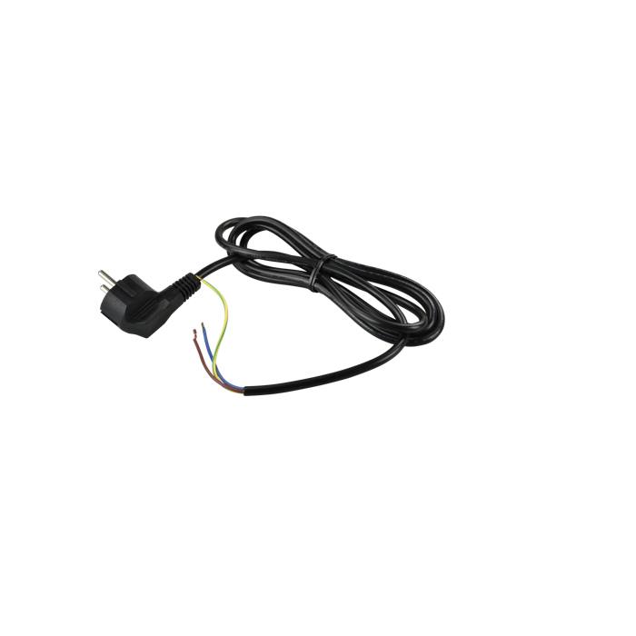 power cord, assembly, black, EU