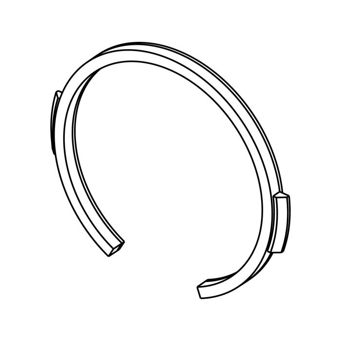 ring, fæstne, orange