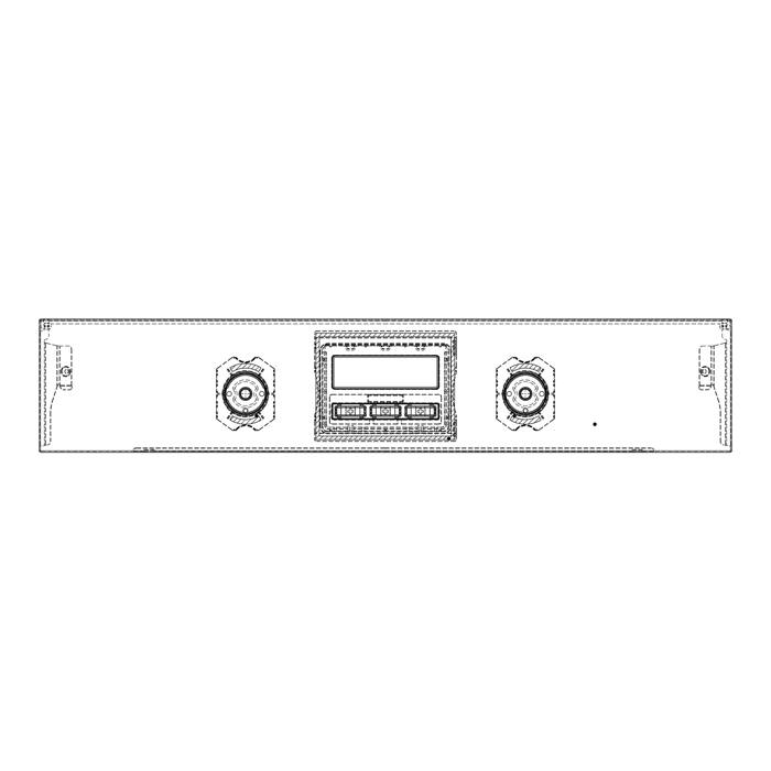control panel,inox,60cm, Hexagon, 2K
