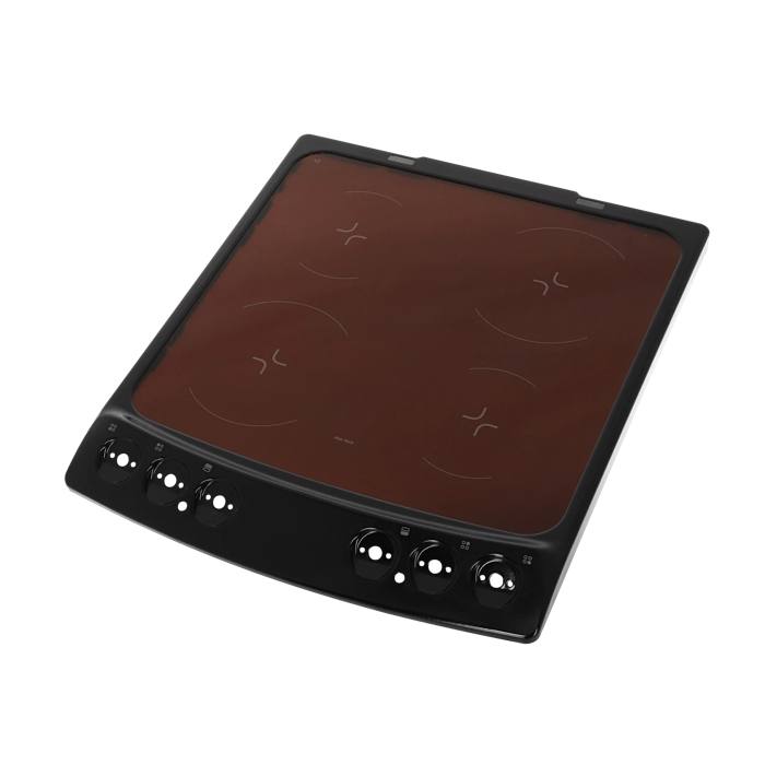 cooking top with frame,black,60cm