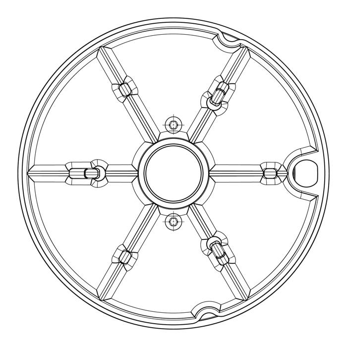 assembly, crown, burner top