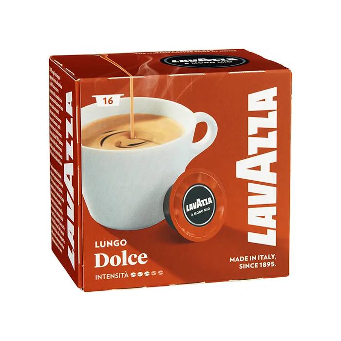 Caffé Crema Lungo Dolcemente A Modo Mio Lavazza Espresso Capsules - Pack of 16