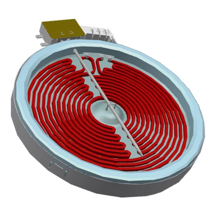 radiant heater, double, 180mm,240V,1800W
