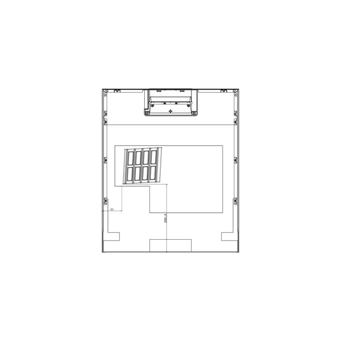 buitenpaneel deur, inox, Husqvarna, 60