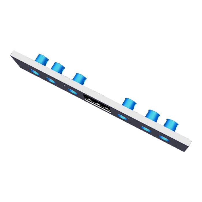 BEDIENBLENDE,INOX,60CM,SET,6K