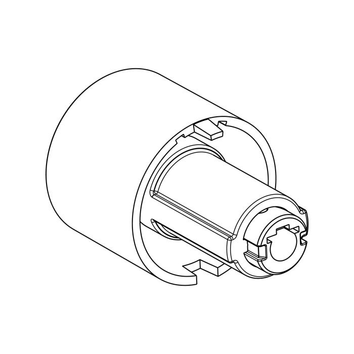 knob, thermostat, inox, 0-275°C