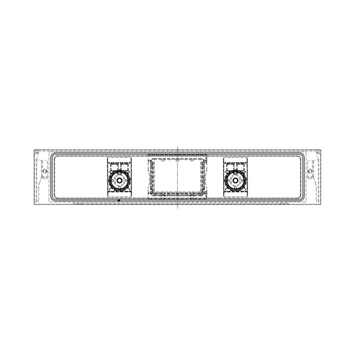 control panel,inox,60cm, Hexagon, 2K