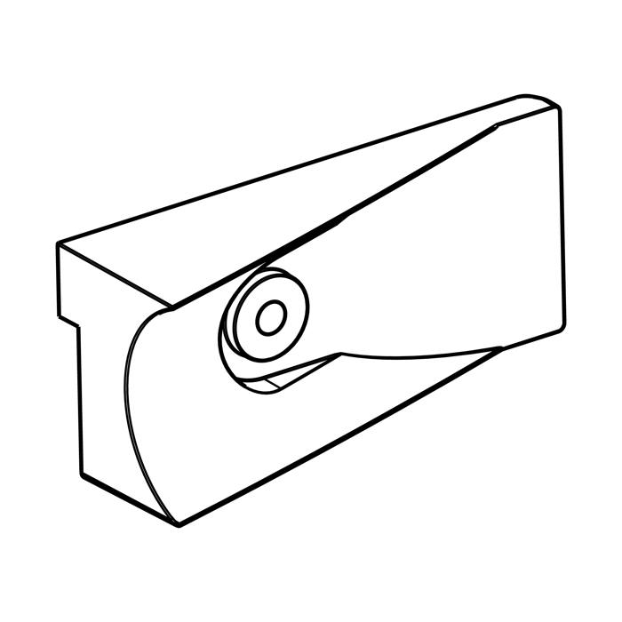adapter, dörrhandtag, vänster