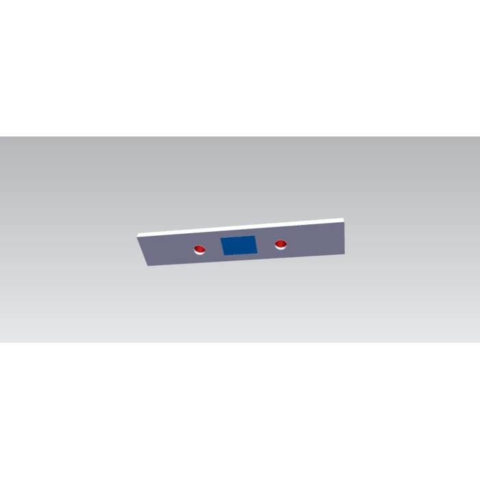 BEDIENBLENDE,INOX,60CM, LUX, 2