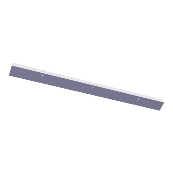 spacer, upper, white, meatl 548x38,5x20,6