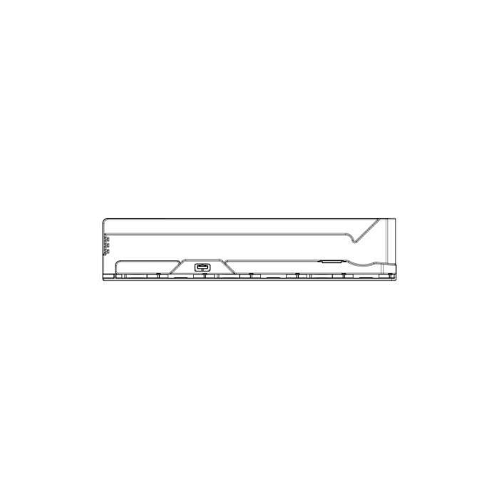 slide, support, glass shelf, left, 316.2mm