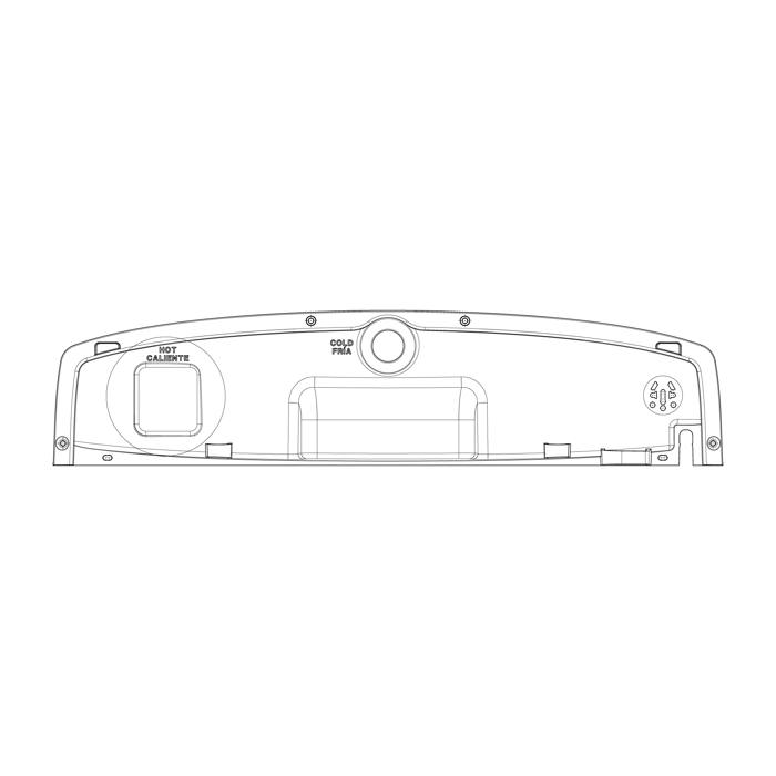 Back panel, top cover
