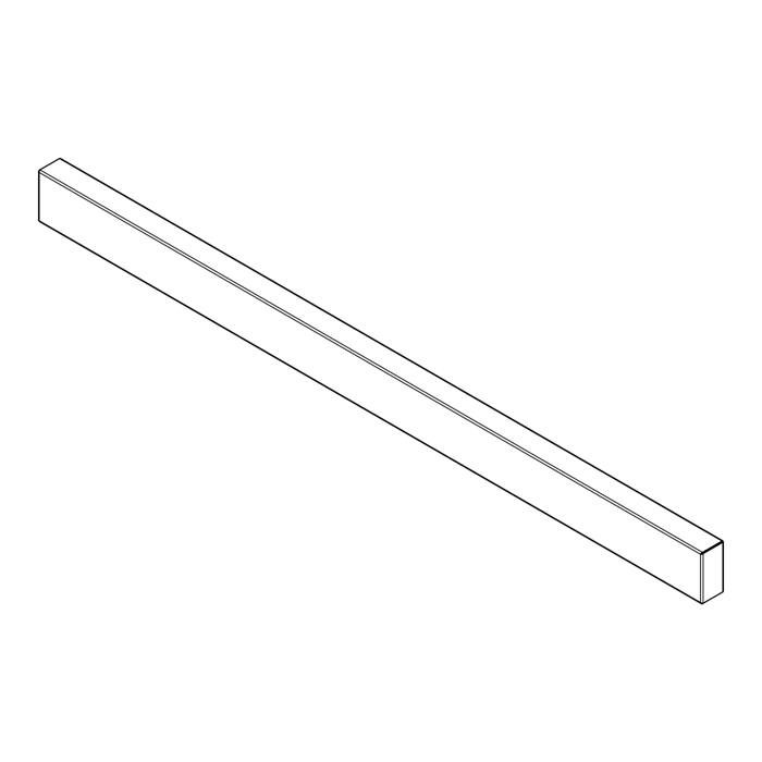 front panel, without, support, 598x40 black ELX