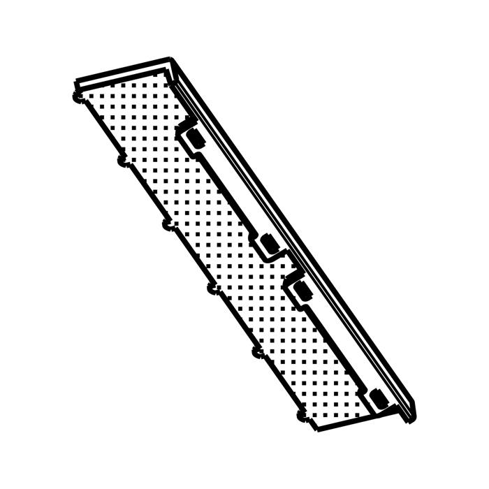 cover panel,diffuser,left,246mm