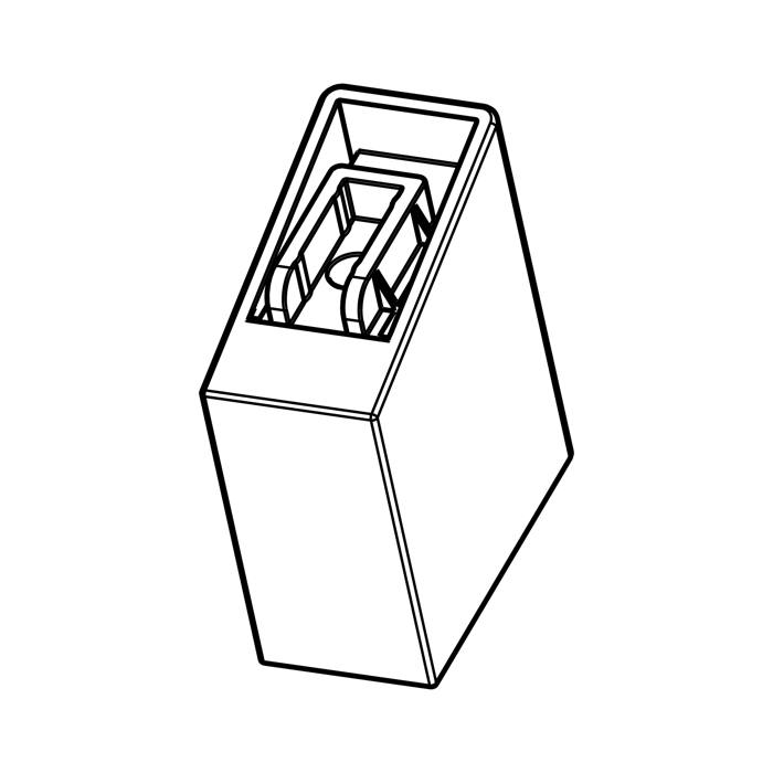adaptateur,poignée de porte,blanc