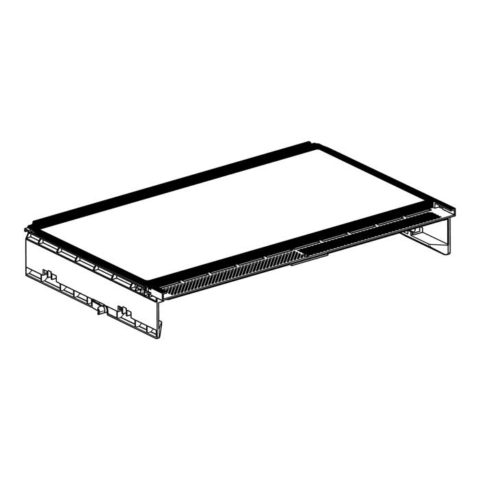 glass panel assembly, Frame, neutral, 628.2x259.2mm