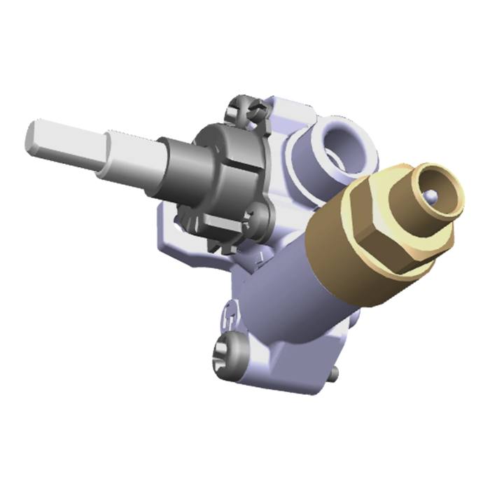 gas tap, auxiliary, d=0.28 G20-25mbar