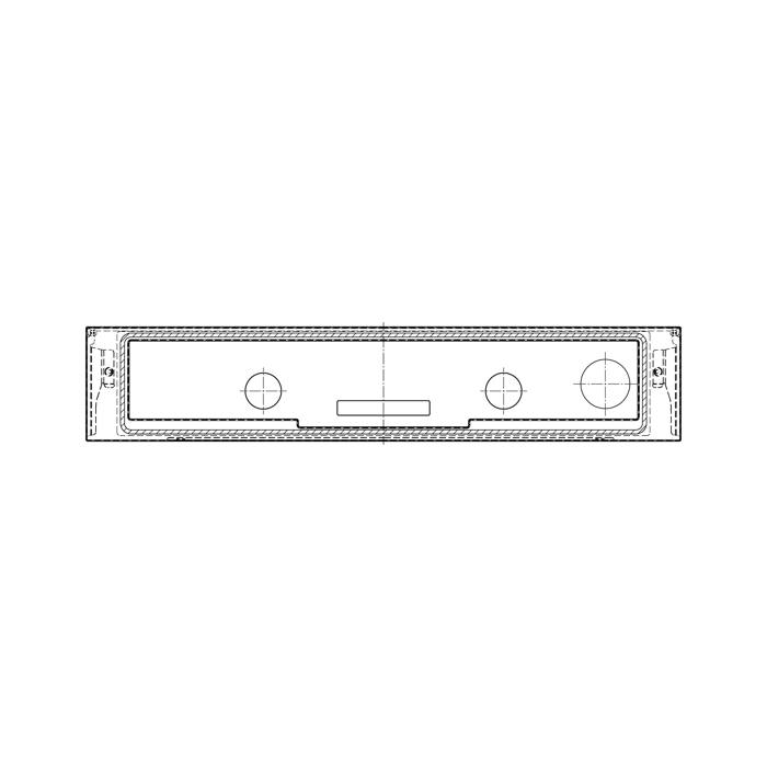 control panel,inox,60cm, Hexagon, 2K