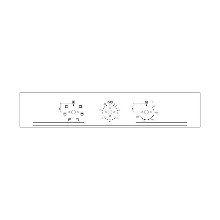 BEDIENBLENDE,INOX,60CM,3K