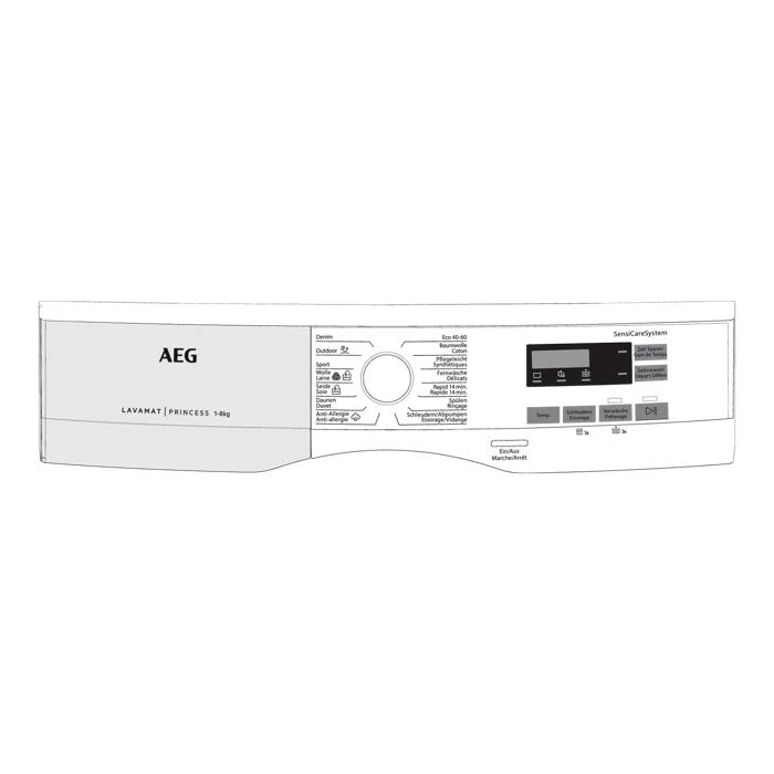 control panel, white, AEG
