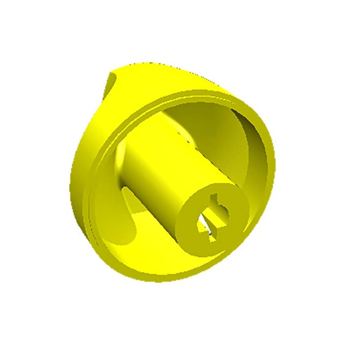 Manette de commande blanche pour table de cuisson au gaz