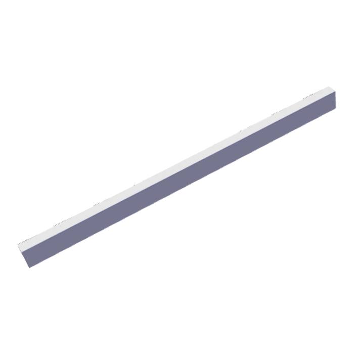 front panel, without, support, 598x40white ELX