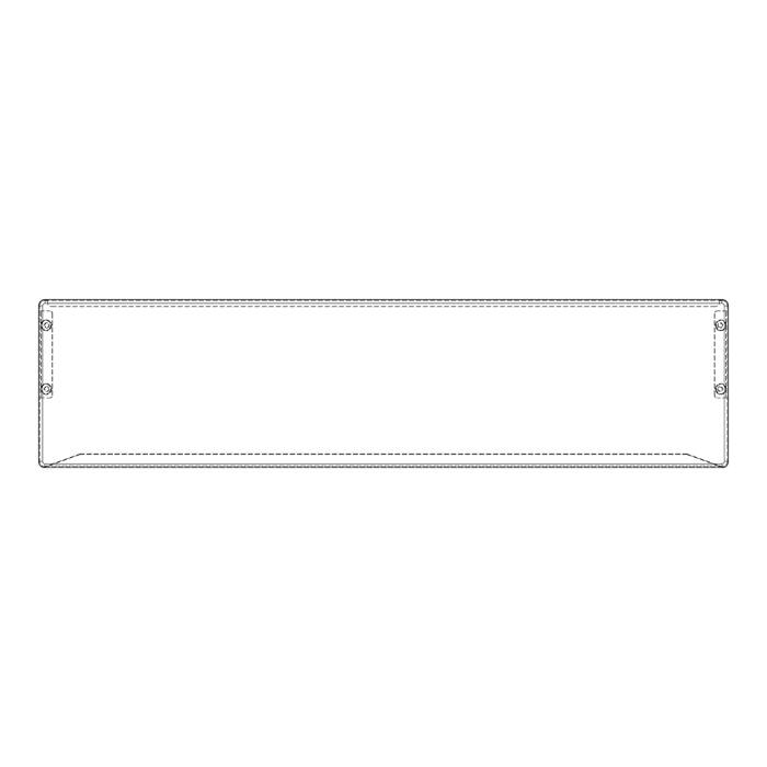 Pannello anteriore per cassetto scaldavivande per cucina