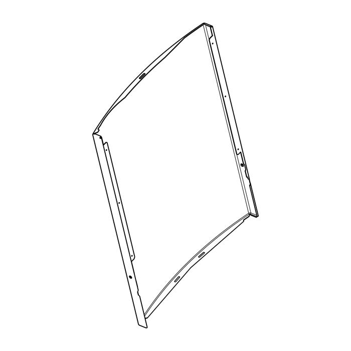 Porte extérieure blanche pour lave-vaisselle
