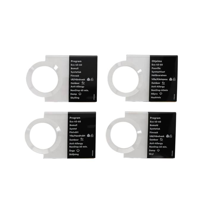 programme plate,knob,adhesive,DA,NO,FI,SV