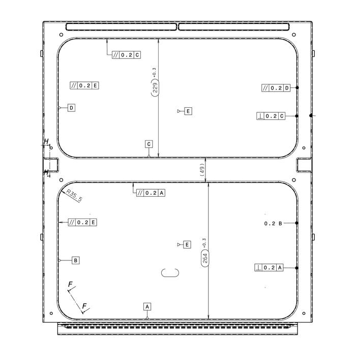 front frame, black