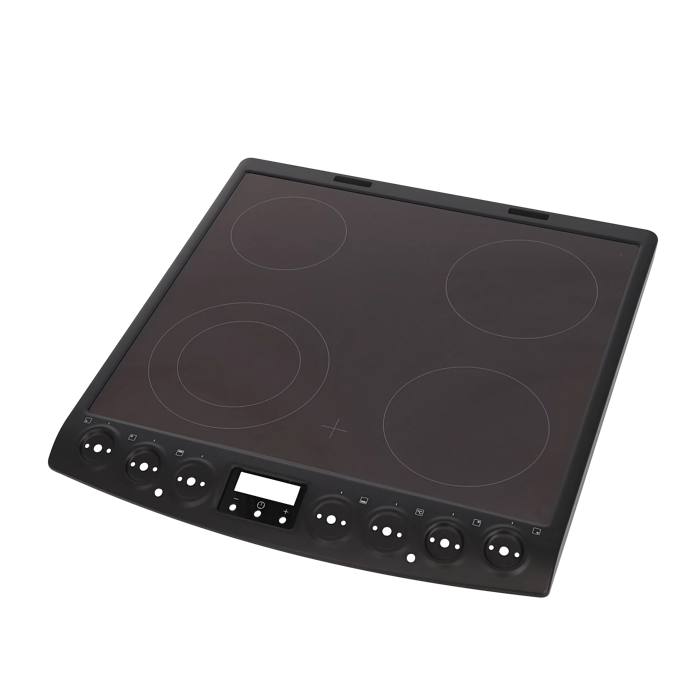 cooking top with frame, black, 60cm