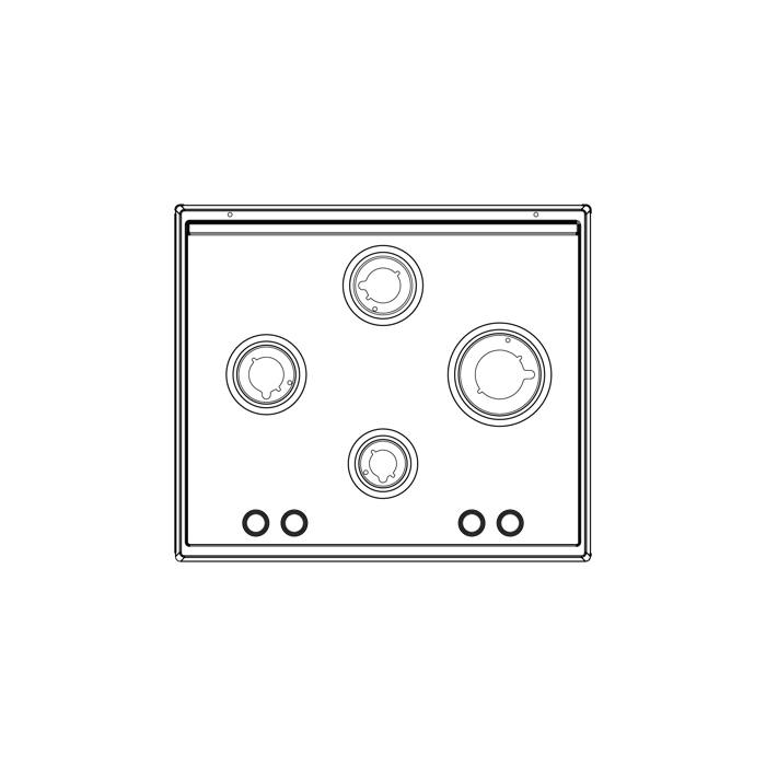 work top, inox, Electrolux, 594x510mm