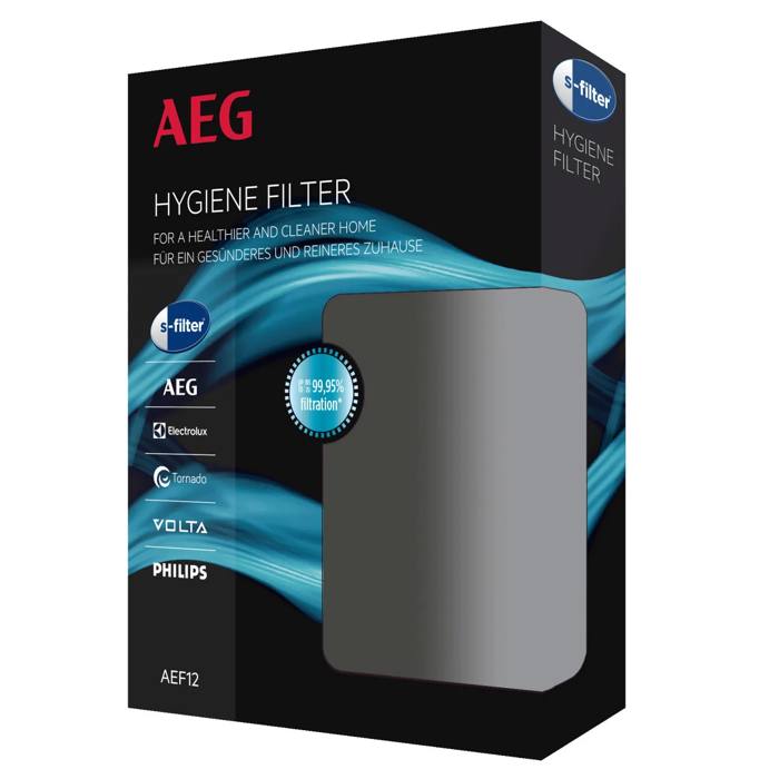 AEF12 s-filter® Filtre Hygiène Non Lavable pour Aspirateur