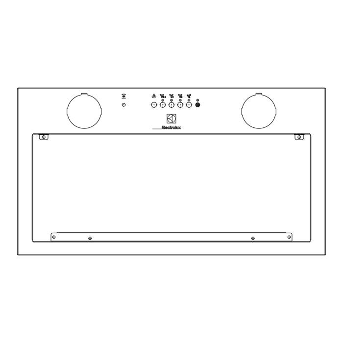 Frame, white, silkscreened
