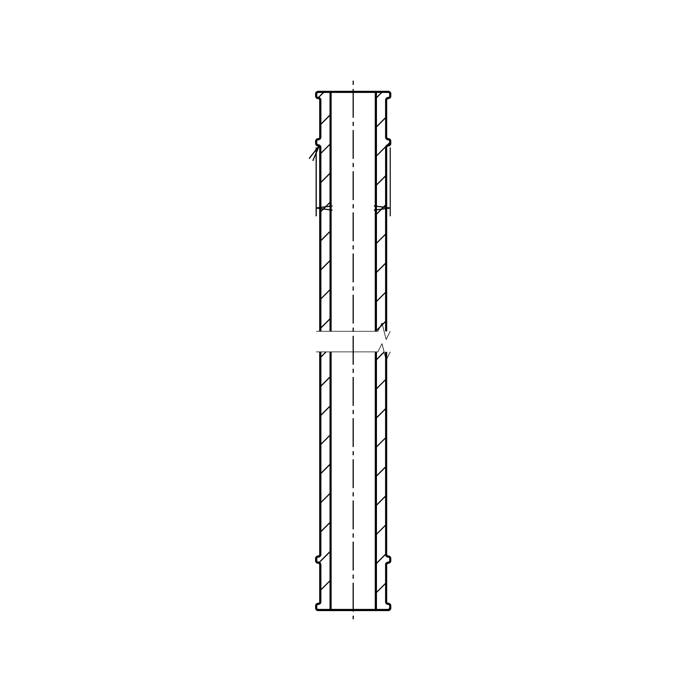 ROHR,WASSER,280MM,D16/D11MM