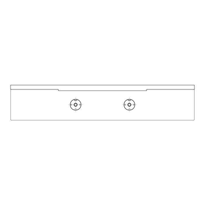 BEDIENBLENDE,INOX,60CM,LUX,2K