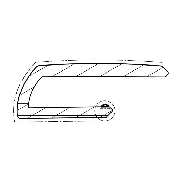 trim, front, L=472mm