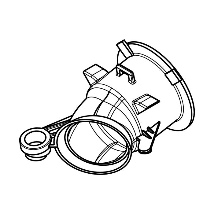 air channel,hose connection,grey